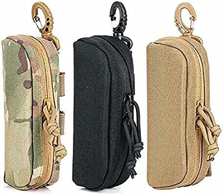Liviqily Tactical Molle Eyeglass Case ChockProof Protective Box Protable Outdoor Boolses Case Case