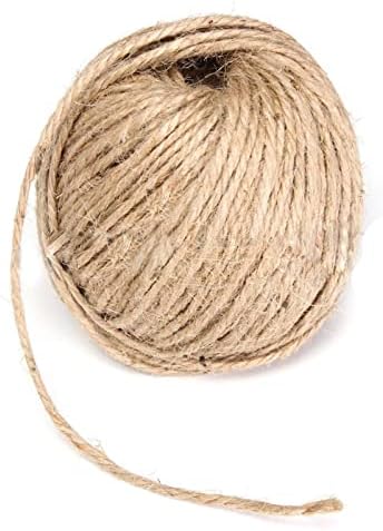 Jinyawei ефтино јаже дебело 3мм дебелина од 50м кафеава рустикална јута канап Хесијан жица јаже рачно изработен додаток коноп јута јаже