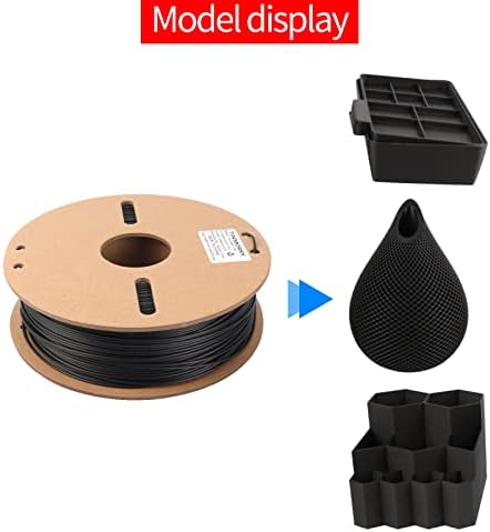 Филамент за печатач со јаглеродни влакна PLA, филамент од TinMory PLA 1,75мм, 1 кг /количка, црна боја
