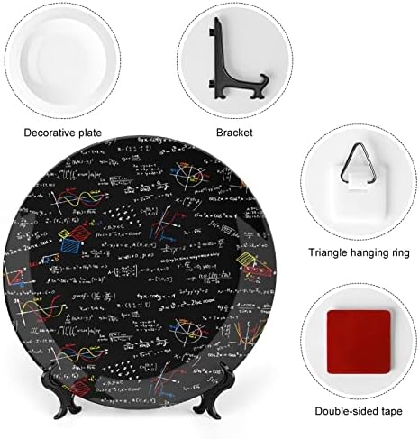 Физика равенки керамичка декоративна чинија со приказ на штанд што виси прилагодена годишнина свадба празнични подароци за родители