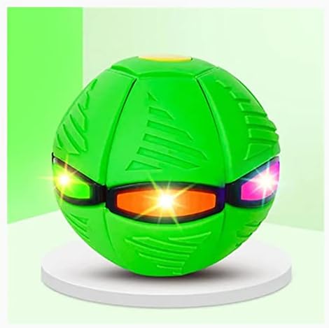 Hiccval Pet Flying Casser Ball, Stomp Magic Balls, возрасни декомпресија летачка топка за чинија, интерактивни играчки родител-дете со ладно осветлување