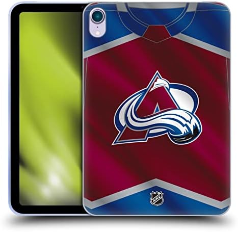 Дизајн на главни случаи официјално лиценциран NHL Jersey Colorado Avalanche Soft Gel Case компатибилен со Apple iPad Mini