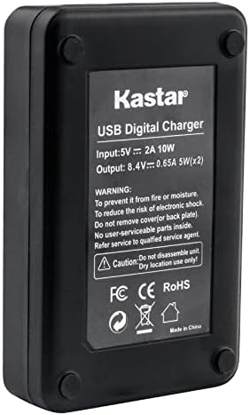 KASTAR 1-PACK NP-F570 Батерија и LED2 USB полнач компатибилен со HDR-FX1 HDR-FX1000 HDR-FX1000E HDR-FX7 HDR-FX7E HDV-FX1 HDV-Z1 HVL-20DW