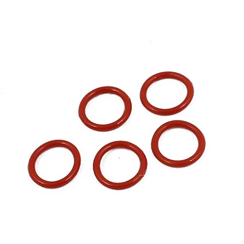 uxcell 50pcs 8mm x 1mm гума О-прстени NBR отпорни на топлина запечатување прстен за запечатување црвено