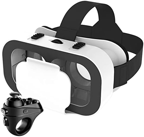 Nuopaiplus VR Слушалки, 3d VR Очила Слушалки Главата Монтирани Прилагодливи VR за 4.7-6.0 Инчи Паметни Телефони Виртуелна Реалност