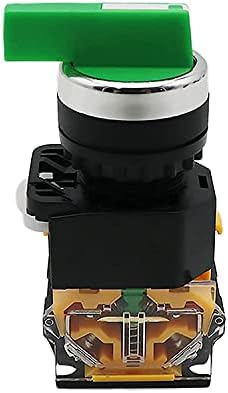 Копче за вртење на копчето Modband 22mm, ротирачки прекинувач за заклучување на моментот 2NO 1NO1NC 2 3 Позиција DPST 10A 400V прекинувач