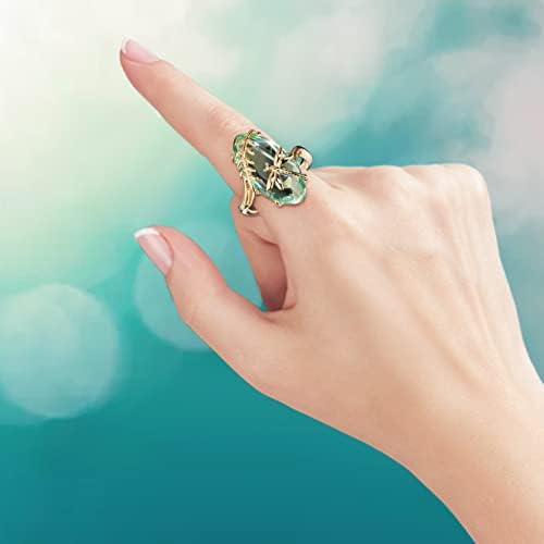 2023 Едноставен златен бисер дијамантски циркон дами прстен прстен во бојата на накитот за промена на бојата за промена на прстенот
