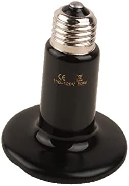 X-Ree AC 110V 50W инфрацрвена ламба керамичка рептил грејач Сијалица Природни уреди растат светло црна (AS 110 ν 50W Lámpara Infrarroja Cerámica