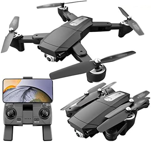 UJIKHSD дрон со камера за возрасни, WiFi 4K HD камера FPV Video Video, RC Quadcopter, GPS Smart Return, GPS/Оптички проток лебди, дрон за деца