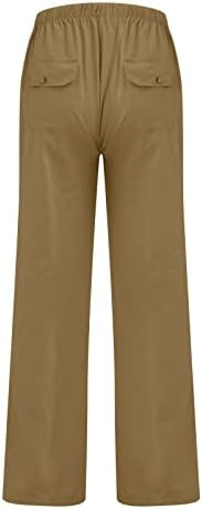 Дудубабини тексас панталони машка лебава и удобна обична панталона памучна постелнина печатени панталони за влечење долги јога панталони