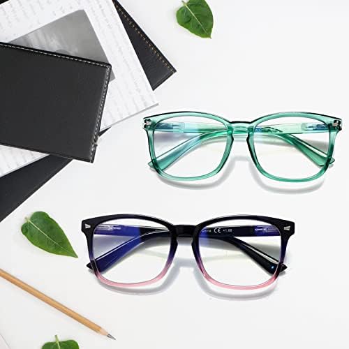Sumkyle 3 Пакет Прогресивни Мултифокални Очила За Читање За Жени Мажи Сина Светлина Блокирање На Компјутерски Очила Читачи На Пролетни