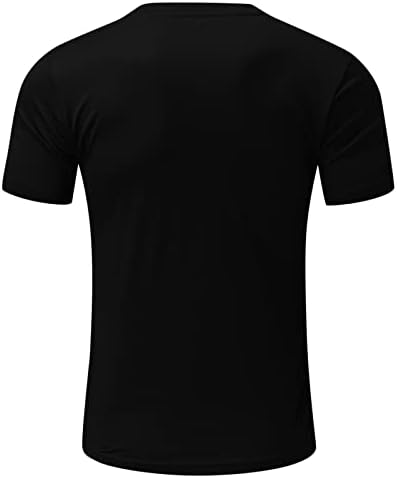Zdfer Краток ракав маица за мажи, редовно вклопување лето -лето -обичен уличен моден тренинг за атлетика екипаж на врвови на врвови