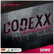 Gewo Codexx EF Pro 54 Табела Тенис гума