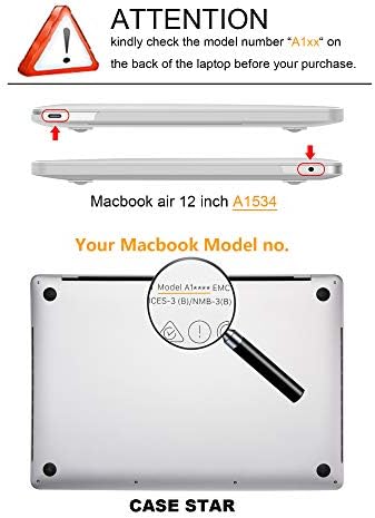 Случај Ѕвезда Пластични Хард Школка Случај Компатибилен Со MacBook 12 Инчен Мрежница А1534