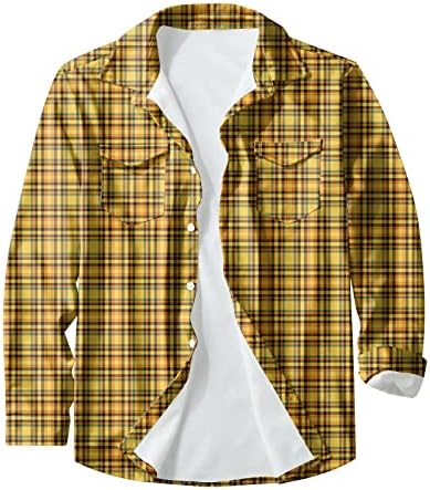 Врза за боја, кошули за машка машка модна случајна копче надолу со долги ракави печатени кардиган јакна