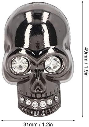 PSSOPP 10 парчиња скелети на главата, панк -череп за забивање на черепот панк декоративни копчиња кожа занаетчиски додатоци за