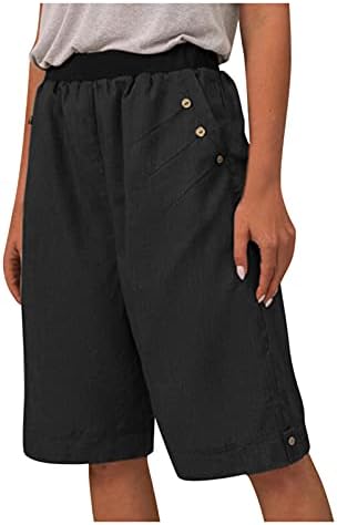 Женски шорцеви за одење со џебови црни долги шорцеви за жени црни здолништа за жени за жени црни атлетски чевли