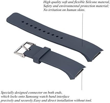 Ysang За Samsung Gear S2 SM-R720/R730 Часовник Замена Бенд Додаток Мали/Големи Димензии Мека Силиконски Нараквица Ремен Паметен Часовник