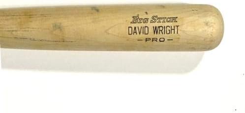 Дејвид Рајт NYујорк Метс игра користеше Rawlings 2005 Big Stick 5 Rookie Bat COA - MLB игра користена бејзбол