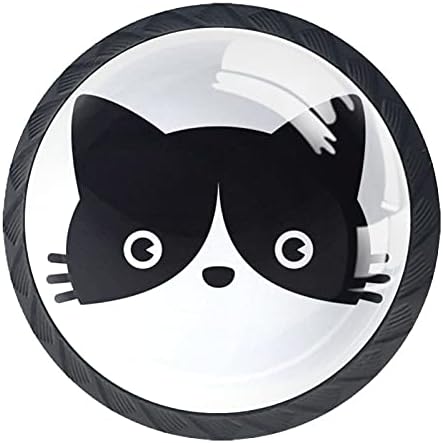 Цртан Филм за мачки За Расадник Шкаф Гардероба Плакар Кујна 4 Копчиња За Пакување Копчиња На Вратите