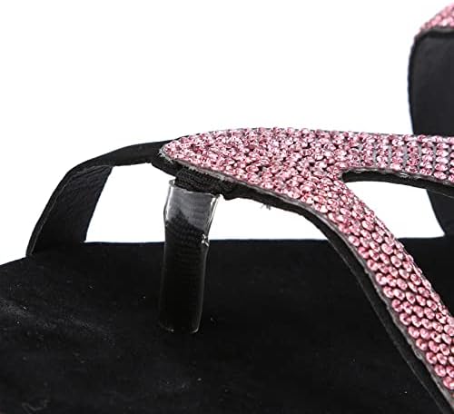 Сандали во Хамавеси за жени Кристал Роман плус со големина рамни влечки, кои тресат тркала од бисер, рамни чевли за фустани со