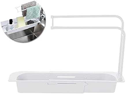 Yilirous Expressable Sink Shino Rack - решетка за сушење на сад за миење садови над мијалникот, решетката за мијалник за кујнски, телескопски