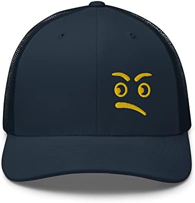 Rivemug Smimey Face Face Smignal Graphic Trucker Hat Regight Facing Facing Face Zany Face и повеќе Snapback Mesh Baseball Cap мажи жени жени