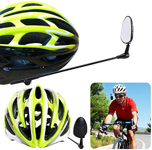 Акмор 2 Пакет Велосипед Шлем Огледало, 360 Степен Прилагодлив Лесен Велосипед Велосипедизам Ретровизор Шлем Огледало За Велосипедизам,