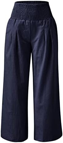 Флејски хеланки за жени лабави цврсти панталони половини панталони жени високи бои секси широки жени џемпери плус