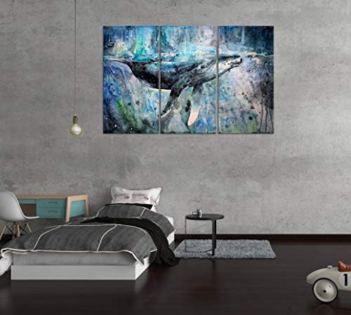 Сина кит wallидна уметност декор модерна уметничка дела платно сликање отпечатоци слики дома украс за дневна соба трпезарија спална соба