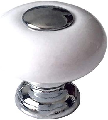 Копче за фиоки Керамички кабинет Повлечете ја рачката сребрена бела кабинета рачка порцеланска облека влече кујнски рачки на вратите