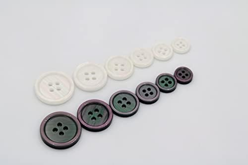 20 парчиња 4 дупки за шиење тркалезни занаетчиски копчиња смола за занаети за облеки за кошули за блејзер, додатоци за DIY