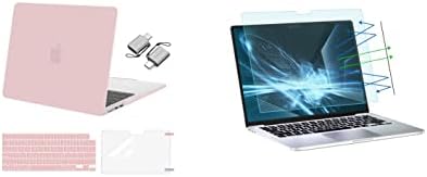 Mosiso компатибилен со MacBook Air 13,6 инчи кутија 2022 Објавување A2681 M2, 2 пакет Заштитник на екранот за блокирање на сина
