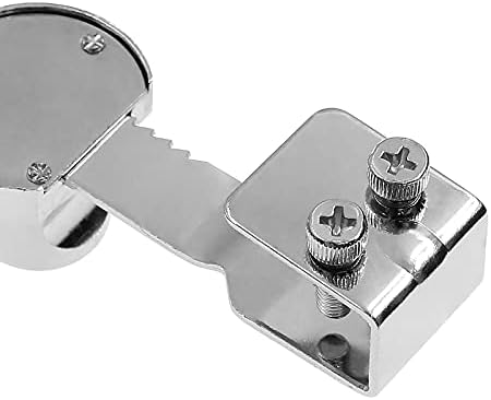 Џиозерми 4 Пакет Лизгачка Стаклена Врата Брава За Крцкање со 4 Клучеви, Заклучување На Витрината На Фиоката, Заклучување На Витрината Подеднакво