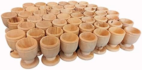 Педесет чаши за причест од маслиново дрво 1,75 “од Витлеем
