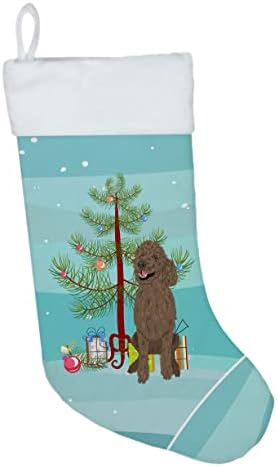Богатства на Каролина WDK3120CS PODELLEDAND стандардно кафеаво Божиќно божиќно порибување, камин виси чорапи Божиќна сезона забава Декорации за семејни празници, украси за