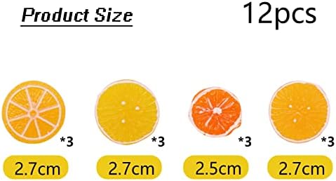 Куркиа избрани декоден doodads смола шарми портокалови кабохони парчиња додатоци за лимон за коса, изработка на материјали за телефонски