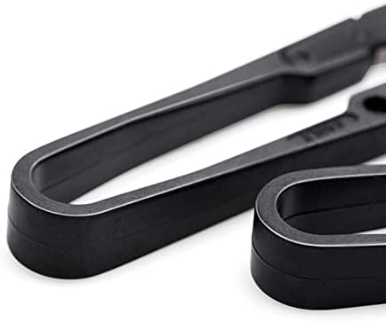 Welliestr 2pc црни антирустични ножици за шиење Професионално прилагодување на навојни ножици метални сечила, обликувани клипири