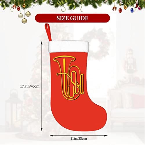 Cutedwarf Tuba II. Божиќно порибување Божиќни украси за одмор камин виси чорап 18 инчи чорапи