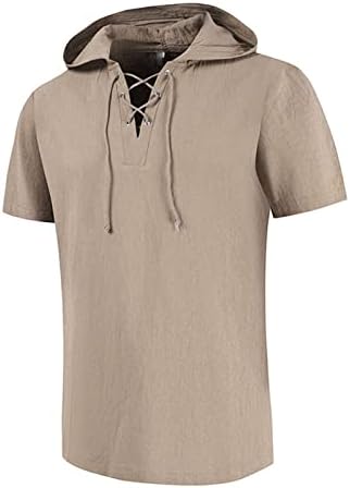 МАЈИИФУ-ГЈ МАШНИ МАДНИ МАДНИЦИ Краток ракав лесен V-врат-чипка на пулвер обичен лабава лабава хипи кошула