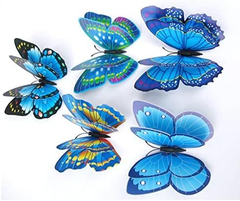 Ｋｌｋｃｍｓ 2x од 12 парчиња декоративни 3Д налепници за butterидови од пеперутка Уметнички декорации за декорација на расадник во соба