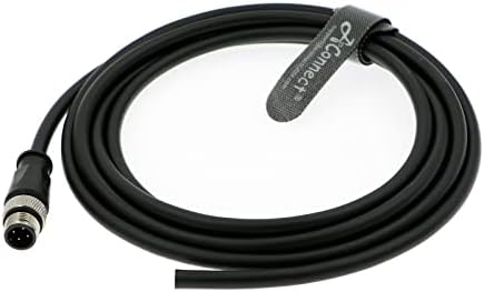 Aconnect M12 А Електричен кабел за авијациски приклучок за код 4 пински директно конектор за индустриска камера 1M/3.28ft