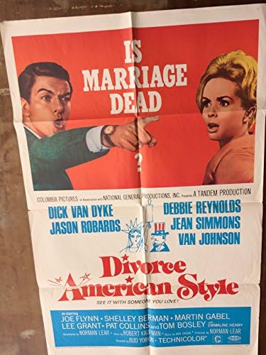 Развод Американски стил, класичен оригинален постер, склопен, Дик Ван Дијк, ДЕРИ ДЕН