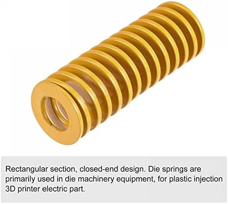 Uxcell 3D печатач умираат пролет, 27мм ОД 80мм долги спирално печатење на светло оптоварување со компресија, калапи за компресија, умираат