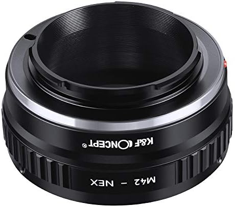 Адаптер за леќи за концепти K&F, компатибилен со леќи M42 до Nex E-Mount камера компатибилен со Sony Alpha NEX-7 NEX-6 NEX-5N NEX-5 NEX-C3