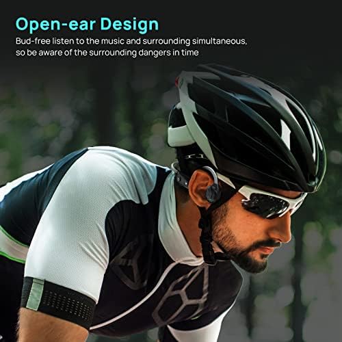 Слушалки за спроводливост на коските во Мионбел, Bluetooth, стерео безжични слушалки Вградени микрофон за откажување на бучава, отворено спортови