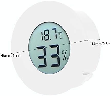 Мал Пренослив Термометар Хигрометар Внатрешен Монитор За Влажност На Температурата на Околината Со Тркалезен Лцд Екран