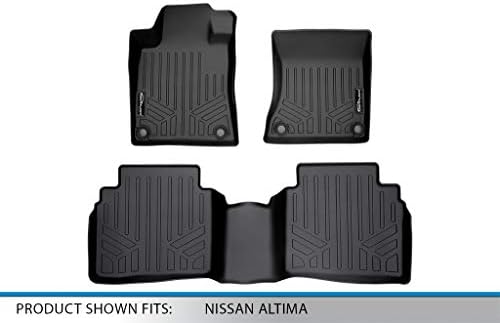 Maxliner Custom Fit Floor Mats 2 Row Постави црно компатибилно со 2019-2023 Nissan Altima