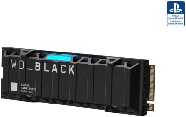 WD_BLACK 2TB SN850 NVME SSD за PS5 конзоли цврста состојба на погон со HeatSink - Gen4 PCIe, M.2 2280, до 7.000 MB/S - WDBBKW0020BBK
