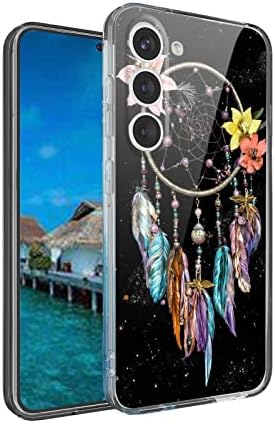 Компатибилен Со Случај На Пејзажна Месечина Samsung Galaxy S23, Апстрактен Пејзаж На Портокалово Море Од Месечината Стилски Графички